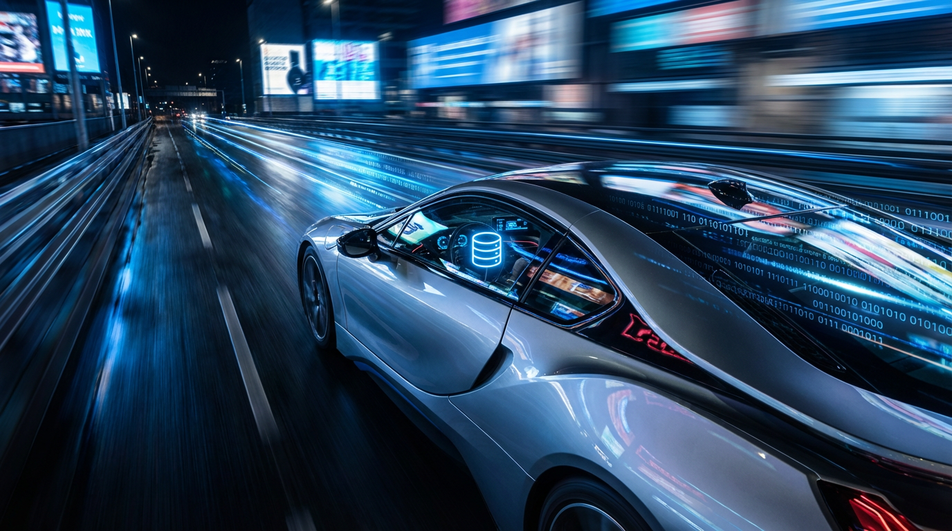 Database performance optimization dashboard showing query metrics and system monitoring